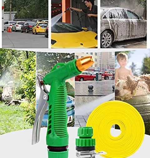 C/H Garden Hose Pipe 100m – Lightweight, Durable & Flexible with Bonus Spray Gun and Hose Connector Fittings