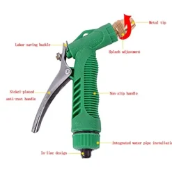 C/H Garden Hose Pipe 100m Flexible Lightweight with Spray Gun