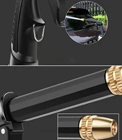 C/H Garden Hose Pipe 5m Flexible Lightweight with 4 Function Spray Gun Yellow