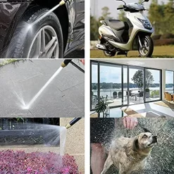 C/H Garden Hose Pipe 5m Flexible Watering Hose with Spray Gun Yellow