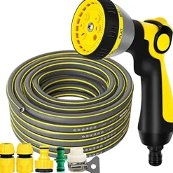 C/H Garden Hose Pipe 12mm 5m Flexible Spiral Mesh 100m