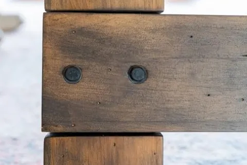 Chamberlain Game Tables Aspen Nights Handcrafted Distressed Wood 7′ Pool Table Brown and Black