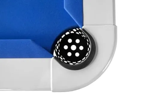 Chamberlain Game Tables Malibu Nights 7 Ft Outdoor Pool Table White and Blue