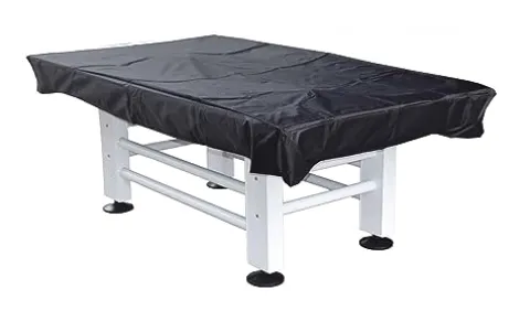 Chamberlain Game Tables Malibu Nights 7 Ft Outdoor Pool Table White and Blue