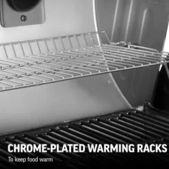 Char-Griller Texas Trio 3-Burner Gas & Charcoal Grill and Smoker Black