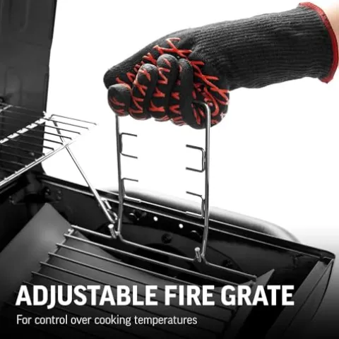 Char-Griller Texas Trio 3-Burner Gas & Charcoal Grill and Smoker Black