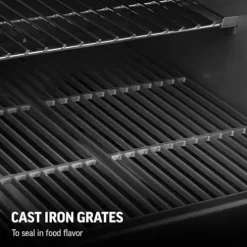 Char-Griller Texas Trio 3-Burner Gas & Charcoal Grill and Smoker Black