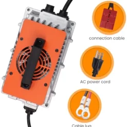 CHINS 36V 100Ah LiFePO4 Golf Cart Battery with Bluetooth & Charger