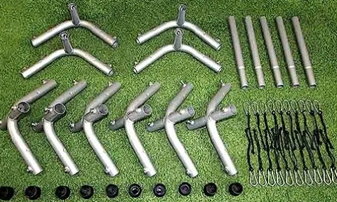 Cimarron Sports Outdoor Practice Complete Batting Cage Frames Black Stainless Steel