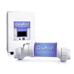Circupool Universal25 Saltwater Chlorinator System 25k-Gallon Titanium Cell White