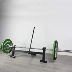 CKIDS Barbell Deadlift Bar Jack Double Grooved – Load/Unload Weight Plates, Olympic Bar for Deadlifts & Weight Training