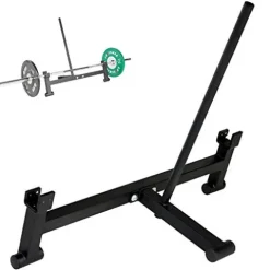 CKIDS Barbell Deadlift Bar Jack Double Grooved – Load/Unload Weight Plates, Olympic Bar for Deadlifts & Weight Training