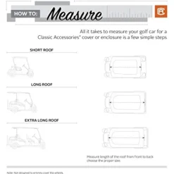 Classic Accessories Fairway Golf Cart Deluxe Enclosure Light Khaki