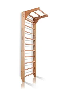 CleverWood Swedish Ladder Stall Bars Set for Physical Therapy & Gymnastics