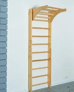 CleverWood Swedish Ladder Stall Bars Set for Physical Therapy & Gymnastics