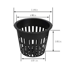 CLONE KING 2 Inch Net Slit Pots for Hydroponic Aeroponic Aquaponic Use Wide Lip (10000)