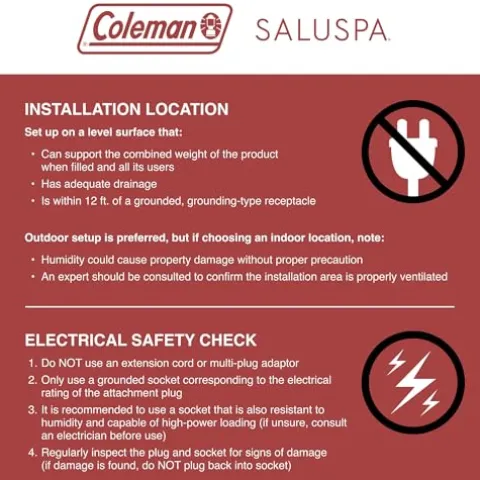 Coleman SaluSpa Napa AirJet Inflatable Hot Tub Gray Wood