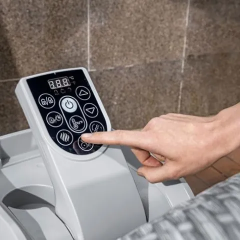 Coleman SaluSpa Sicily AirJet Hot Tub with Bestway Non-Slip Spa Seat Set, Gray