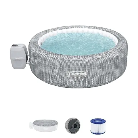 Coleman SaluSpa Sicily AirJet Hot Tub with 180 Jets Gray