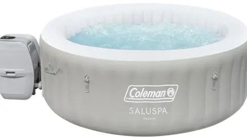 Coleman Tahiti EnergySense AirJet Inflatable Hot Tub Spa Gray