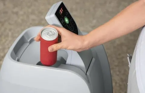 Coleman Tahiti EnergySense AirJet Inflatable Hot Tub Spa Gray