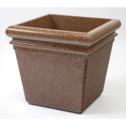 Commercial Zone StoneTec Series Square Planter Box Aspen