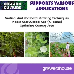 COMMON CULTURE Professional Grade Trellis Netting Bulk Roll 6.5ft x 4920ft Heavy Duty Scrog Net