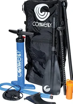 Connelly Tahoe Inflatable SUP 11’6″ Package with Carbon Paddle, Pump & Bag Blue Green