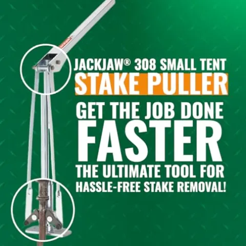 Construction Accessories, Inc. JackJaw 308 Heavy-Duty Tent Stake Puller