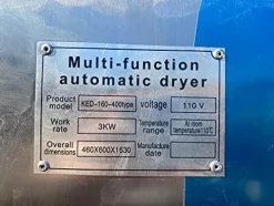 Cooler Depot Commercial Dehydrator 30 Tray Large Capacity 18X24X64 Inches Grey