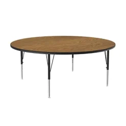 Correll High Pressure Top Activity Table A60-RND-06 Medium Oak