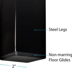 Correll Library Table New England Driftwood Black