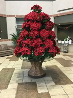 Creative Displays Inc Full Round Poinsettia Tree Rack Display 1056 Green 5.5 Ft
