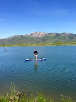 Creek Osprey SUP Inflatable Fishing Stand Up Paddle Board Blue/Grey