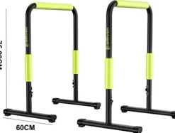CSDM.AI Portable Dip Station Fitness Parallel Bar Workout Pull Up Dip Stand