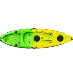 CuisinAid Fishing Kayak with Paddles 9.68FT Green Yellow