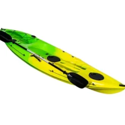 CuisinAid Fishing Kayak with Paddles 9.68FT Green Yellow
