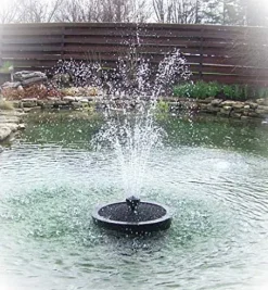 Custom Pro 5200 Floating Fountain Aerator with 5200 GPH Pump and 108 LED White Ring Light