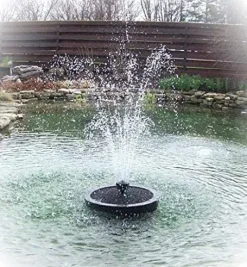 Custom Pro 3000 Floating Pond Fountain Aerator Silver
