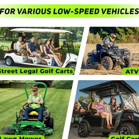 Cxeny 51.2V 150Ah LiFePO4 Golf Cart Battery with 18A Charger & Mobile App