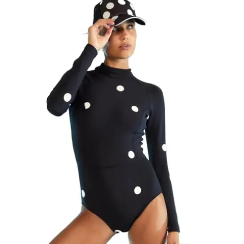 Cynthia Rowley Cruz Wetsuit Black and White Large