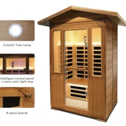 Daleyzay 2 Person Infrared Sauna Natural