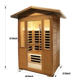 Daleyzay 2 Person Infrared Sauna Natural