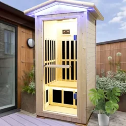 Daleyzay Infrared Home Sauna Box 1 Person Natural