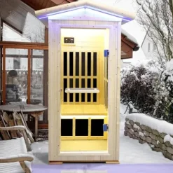 Daleyzay Infrared Home Sauna Box 1 Person Natural