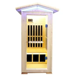 Daleyzay One Person Far Infrared Sauna Natural Finnish Spruce