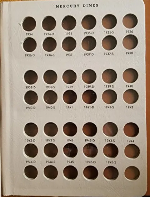 Dansco Coin Album #7123 for Mercury Dimes 1916-1945 Light-Up-17