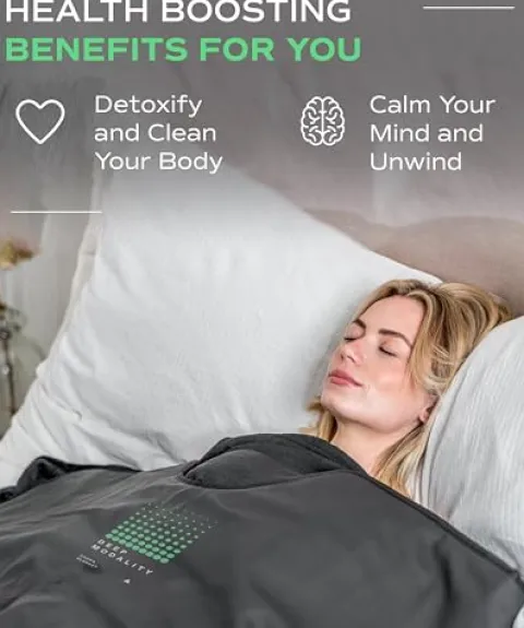 Deep Modality Professional Mineral Edition v1 Infrared Sauna Blanket – Home Sauna for Athletes – Portable Sauna – Far Infrared Sauna – 9 Level Heat Control