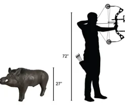 Delta McKenzie Russian Boar 3D Target Black