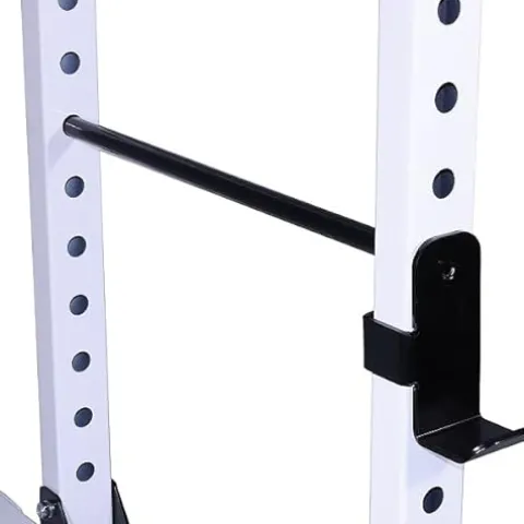 Deltech Fitness Squat Rack with LAT Attachment & 200lb Weight Stack